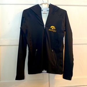 XS Iowa Hawkeye jacket. Thin material zip up. Great condition.